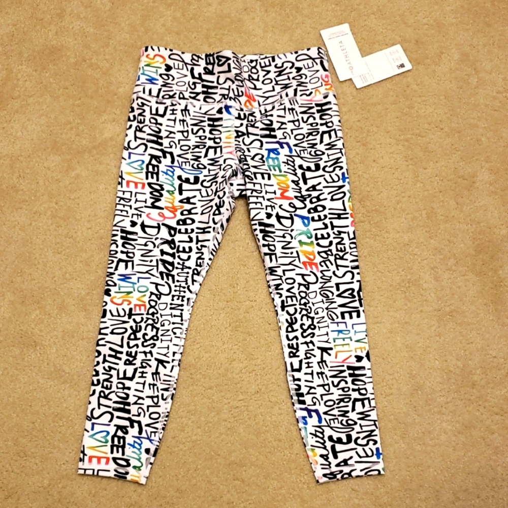 Colorful Graphic Leggings, Sz Lg.